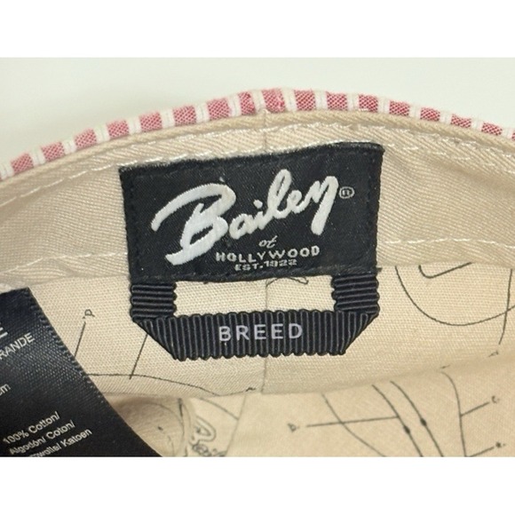 Bailey of Hollywood Breed Newsboy Cap Men's Size XL Red Stripes Baker Boy Gatsby - Picture 6 of 10